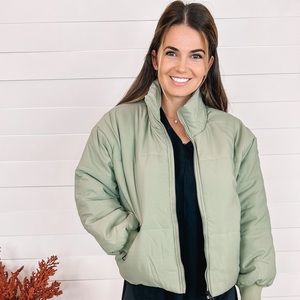 Wishlist sage puffer coat - brand new with tags